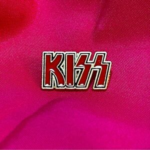 Kiss Enamel Pin New Band Red